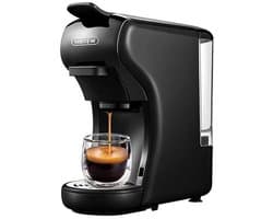 HiBrew 3 in 1 koffiezetapparaat - Senseo – Koffiemachine – Meerdere Capsules – Koffiepadmachine - Heet/Koud – 19Bar – 1450W – Zwart