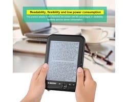 Draagbare E-reader met 6 inch E Ink Scherm en Groot Geheugen
