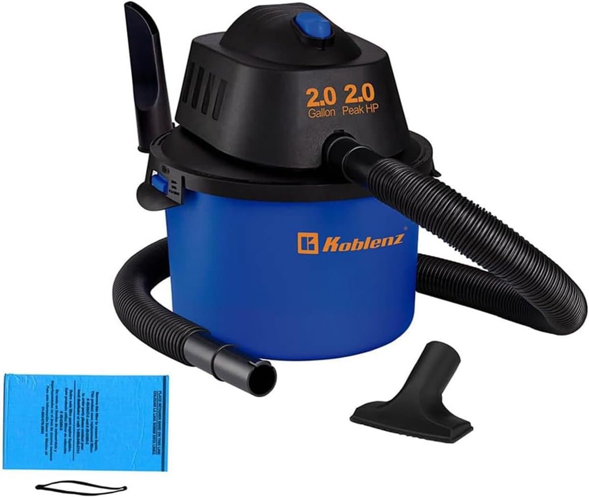 Krachtige Nat/Droog Stofzuiger 2L - Met Blaasfunctie - Ideaal voor Auto, Huis en Garage — afbeelding 1