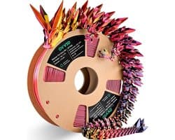 3D Printer Filament PLA Zijde 1.75mm, 1kg, Driekleurig Zwart Rood Goud, Hoge Precisie