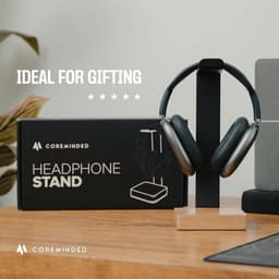 Hoofdtelefoon Standaard Walnoot - Houten Headset Houder — thumbnail 3