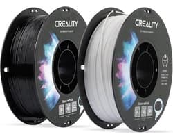 Hoogwaardig PLA en PETG 3D-printerfilament 1,75 mm Zwart en Wit, 2 kg Set