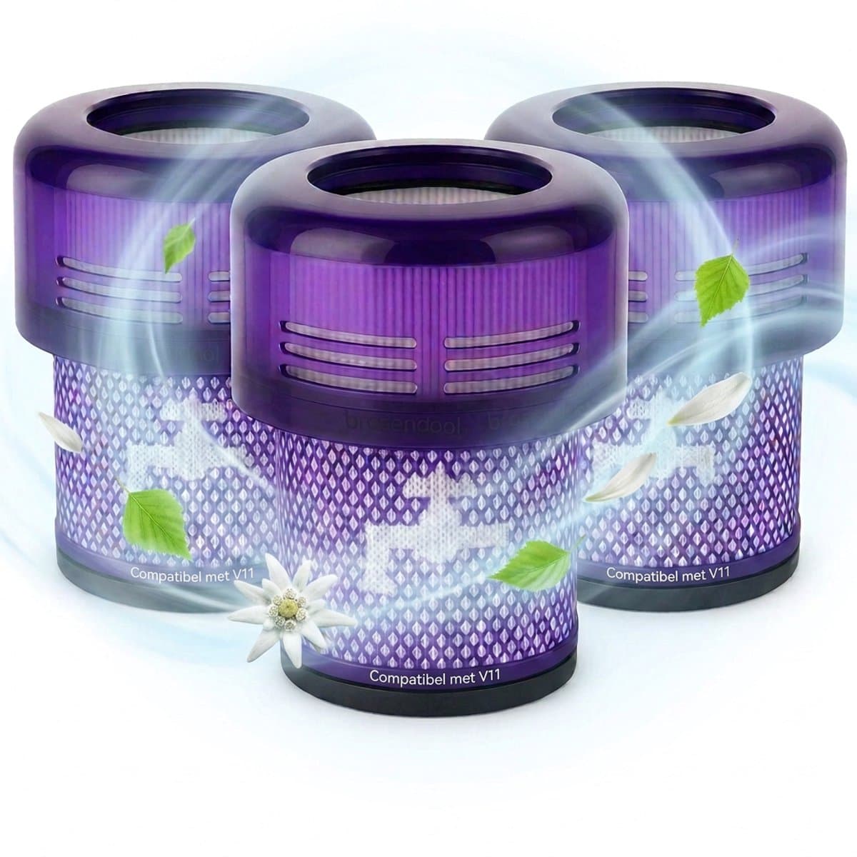 Tops filterset voor Dyson V11 – Geschikt voor alle V11 modellen (SV14 / SV15 / SV17 / SV28) – Wasbaar & Herbruikbaar – 3 stuks — afbeelding 1