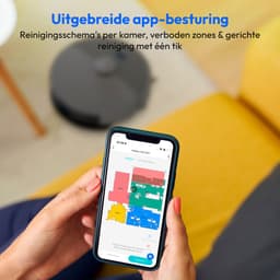 MEDION Robotstofzuiger met afzuigstation en dweilfunctie X22 SW+ (lasernavigatie, 5.000 Pa, 2-in-1, nauwkeurige mapping, no-go zones, meerdere etages, MD 100021) blauw — thumbnail 2
