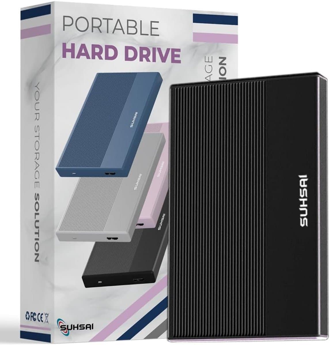 Draagbare Externe Harde Schijf 1TB USB 3.0 Geheugenuitbreiding voor PC, Laptop en Gameconsoles — afbeelding 1