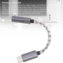 Type C naar 4.4mm Hoofdtelefoonadapter met Hoge Impedantie Ondersteuning — thumbnail 3