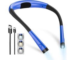 DnA® Neklamp - Neklampje Voor Haakwerk - Neklamp Oplaadbaar - Nekleeslamp - Neklampje - Blauw - 25cm x 19cm x 3cm