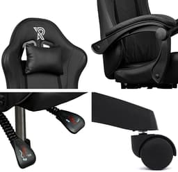 Ranqer Apollo Bureaustoel - Gaming stoel / Gaming Chair - Gamestoel - zwart — thumbnail 21
