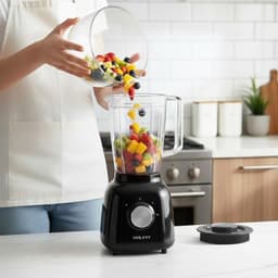 Sokany, Multifunctionele Blender Mixer 2-in-1 500W 1.6L met Maalmolen, Zwart — thumbnail 4