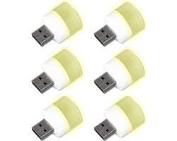 Mini USB Lampjes - Nachtlamp Sfeerlamp - Leesverlichting Omgeving - Energiezuinig 5V 1A - 3 7x2 4x2 4cm - Wit