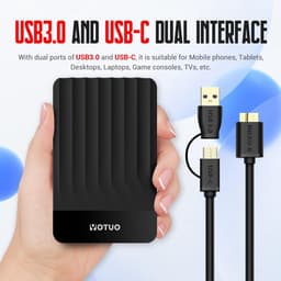 Draagbare Externe Harde Schijf 500GB USB 3.0 voor PC en Laptop — thumbnail 3