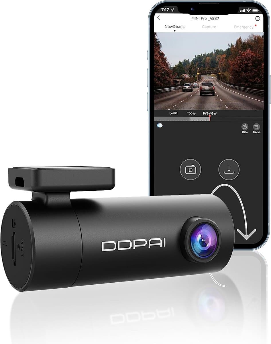 Compacte Dashcam voor Auto met HD Video en Nachtzicht — afbeelding 1