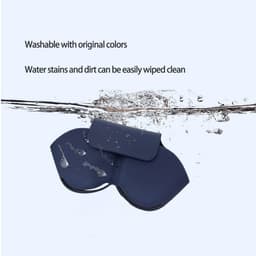 Schokbestendige Siliconen Hoes voor Draadloze Koptelefoon met Karabijnhaak - Grijs — thumbnail 4