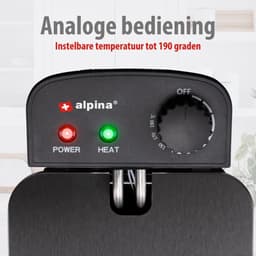 Friteuse met 3 Liter Inhoud en Instelbare Temperatuur - Zilver — thumbnail 2
