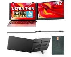 Draagbare Laptop Dual Screen Extender 14.2 Inch 1080P FHD Lichtgewicht
