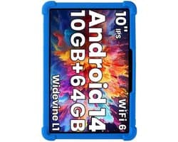 Kindvriendelijke Siliconen Beschermhoes met Standaard voor 10.1 Inch Android 13 Tablet