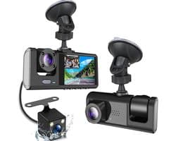 RWB® Dashcam Voor en Achter - Dashcam - Dashcams - Zwart -‎ 16 x 12 x 8 cm