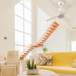 Plafondventilator met LED lamp en afstandsbediening, 106 cm, stil en energiezuinig — thumbnail 4