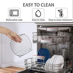 Skewer Rack voor Airfryer - Dubbellaags Roestvrij Staal Accessoire — thumbnail 7