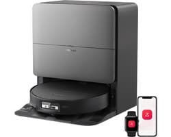 Roborock Saros 20 Sonic–Robotstofzuiger Met Dweilfunctie-VibraRise 5.0 dweilsysteem 4000 Trillingen/min-Digitale motor 36000 Pa&dubbel antiklitsysteem-AdaptiLift Chassis 3.0-Reactieve AI 3.0 obstakelherkenning-Pakt moeiteloos dikke tapijten aan,Zwart