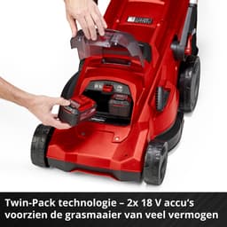 Einhell Professional Accu Grasmaaier RASARRO 36/42 Li Kit - Power X-Change - 36 V/Li-ion - Maaibreedte 42 cm - Aanbevolen gazonoppervlakte: tot 725 m² - 50 L opvangbak - Maaihoogte: 25-75 mm - Mulching functie - incl. 2x 5.2Ah + 1x DUO-lader — thumbnail 3