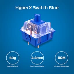 HyperX Alloy Origins PBT Mechanisch Gaming Toetsenbord - US QWERTY - Blauw — thumbnail 4