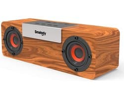 Draadloze Houten Bluetooth Speaker met FM Radio, USB en TF Kaartlezer