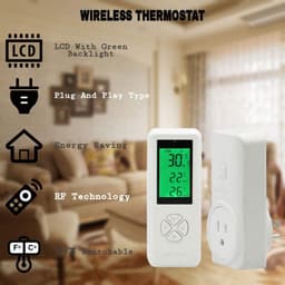 Draadloos Temperatuur Gestuurd Stopcontact met Afstandsbediening voor Verwarming en Koeling — thumbnail 5