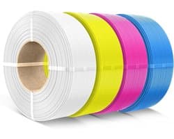 4KG PLA Navulfilament Bundel 1,75mm CMYK voor 3D-printers