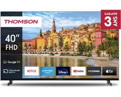 40 Inch Full HD Smart TV met Google TV, Dolby Audio en Bluetooth