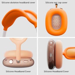 Transparante Siliconen Beschermhoes voor AirPods Max Oorschelpen en Hoofdband — thumbnail 2