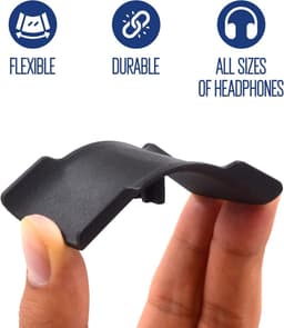 Universele Hoofdtelefoonstandaard Zwart - Stabiele Houder voor Desktop en Bureau — thumbnail 5