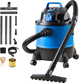 Aura® Bouwstofzuiger Zonder Zak - Alleszuiger Met Accessoires - Stofzuiger - Blauw - 33cm 34cm x 45cm — thumbnail 1