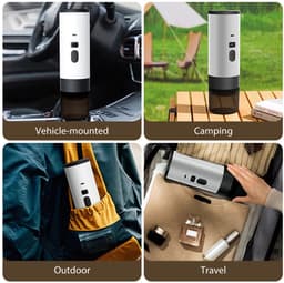Draagbare 3-in-1 koffiezetapparaat voor camping, auto en thuis — thumbnail 4