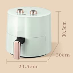 Airfryer Olievrij - Hetelucht Friteuse - Gezond Bakken - 360° Circulatie Verwarming - 37 Liter Capaciteit - Roze — thumbnail 3