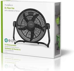 Vloerventilator - Grote Ventilator - Ruimtes Verkoelen - 5 Extra Grote Bladen - 50 cm Diameter - Zwart — thumbnail 5