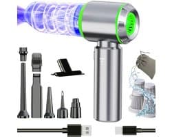 CLVP® Handstofzuiger Draadloos – Snoerloze Kruimelzuiger – Compacte Stofzuiger – Max