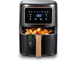 RONN® Airfryer XXL - Mini-oven - Heteluchtfriteuse - Zwart - 36cm x 40cm x 36cm