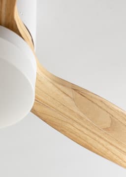 CREATE - Plafondventilator 40W silent 100% hout - S - Met licht - Afstandsbediening - WIND CALM NATURAL WOOD — thumbnail 5