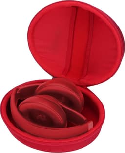 Harde Hoofdtelefoon Hoes - Draagbare Opbergtas - Veilige Opslag - Waterdicht Materiaal - 20x15x9cm - Rood — thumbnail 1