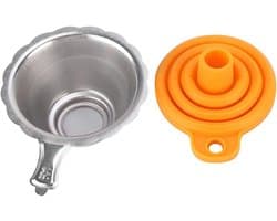 3D Printer Harsfilter - Lichtgevoelige Trechter - Resin Printen - Opvouwbaar Ontwerp - 10x7.5x3.6cm - Zilver