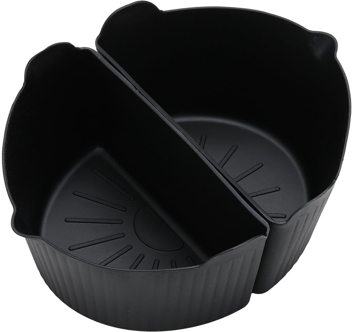2 stuks Slowcooker siliconen bekleed met siliconen slowcooker liner gemakkelijk te reinigen slowcooker liner accessoires- zwart — afbeelding 1