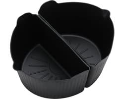 2 stuks Slowcooker siliconen bekleed met siliconen slowcooker liner gemakkelijk te reinigen slowcooker liner accessoires- zwart
