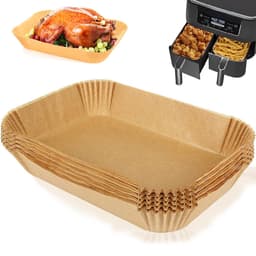Geschikt voor Ninja Airfryer Liner, Rechthoekige Bakplaat FG551 6-in-1 Bakplaat Airfryer Accessoire Geschikt voor Ninja XL - 100 Vellen — thumbnail 1