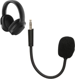 kwmobile microfoon voor gaming headset - geschikt voor Razer Barracuda X - 10 cm - In zwart — thumbnail 1