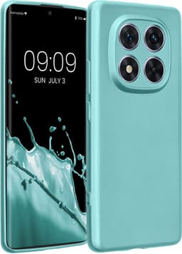 kwmobile metallic telefoonhoesje van TPU - geschikt voor Xiaomi Redmi Note 14 Pro 5G / Poco X7 - Flexible case voor smartphone - In metallic mintgroen — thumbnail 1