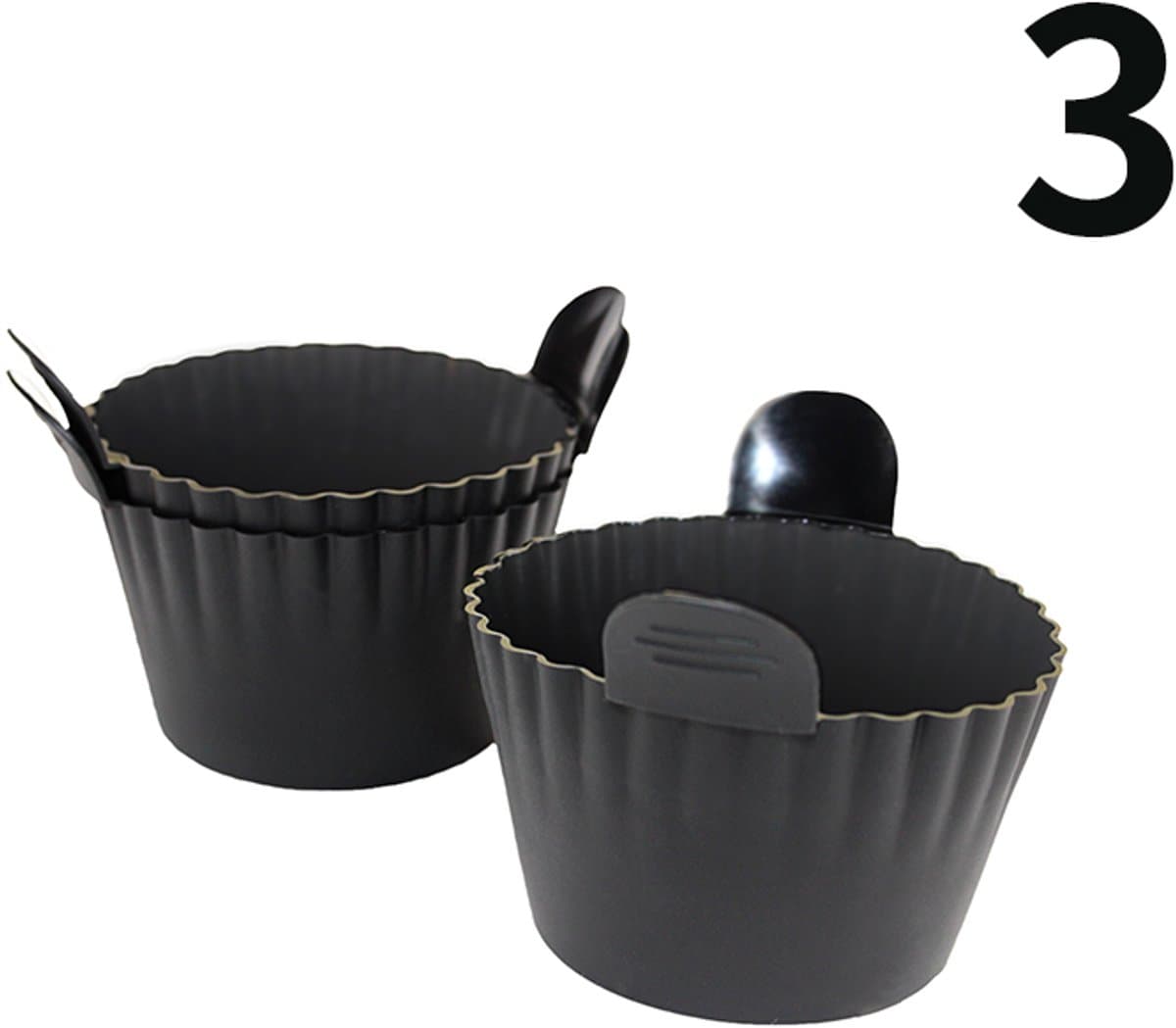 Siliconen Airfryer Siliconen Cupcake Bakvorm Ramekin voor Airfryer Oven Airfryer Siliconen Mandje — afbeelding 1