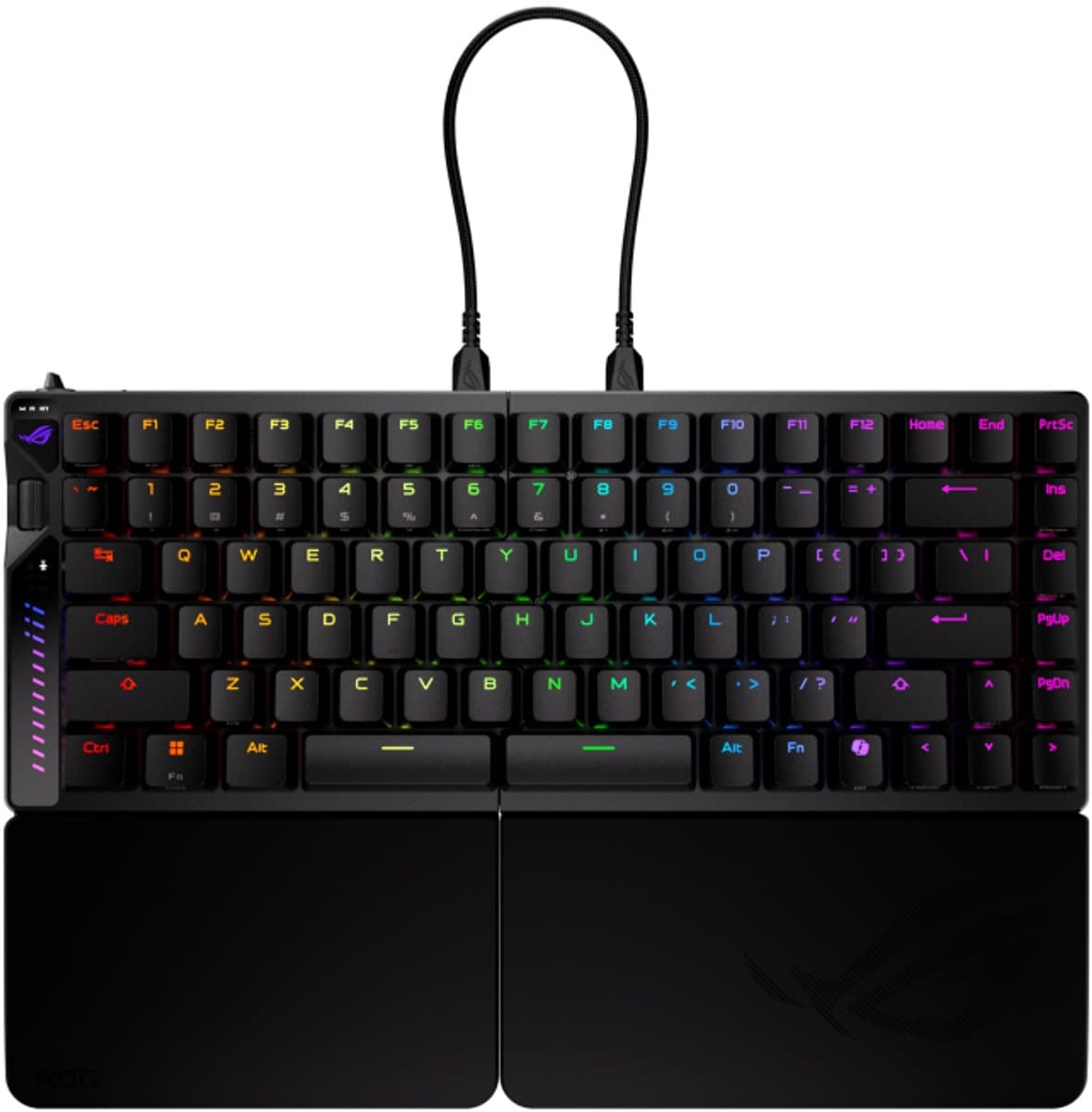 ASUS ROG Falcata toetsenbord Gamen USB + RF Wireless + Bluetooth Zwart — afbeelding 1