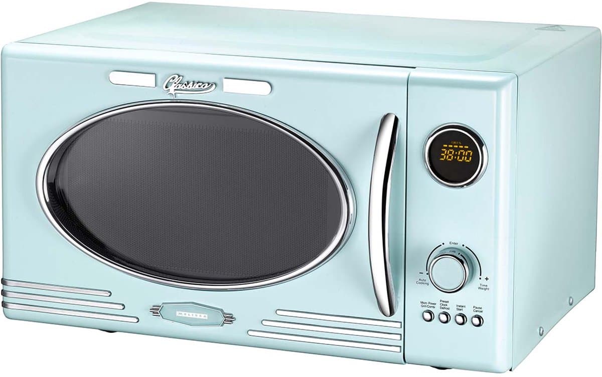 Melissa Vrijstaande Solo-Magnetron met Grill - 23 liter - 800W - Retro - 16330131 - Blauw — afbeelding 1