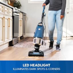 Lichte verticale stofzuiger met HEPA-filtratie, LED-koplamp en 6,5 m kabel voor dierenharen, tapijt en hardhouten vloeren — thumbnail 3